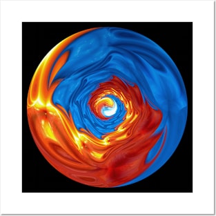 Vortex of Fire and Water Posters and Art